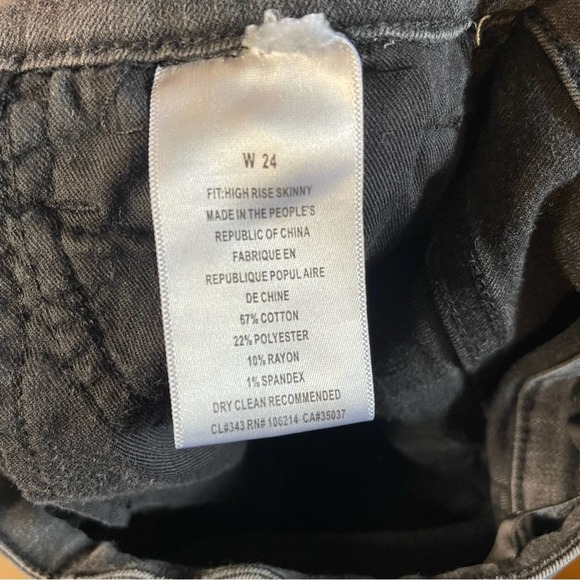 JOES JEANS THE SKINNY HIGH WAIST SKINNY JEANS IN GRAY WITH STRETCH SIZE W 24 - Picture 7 of 11